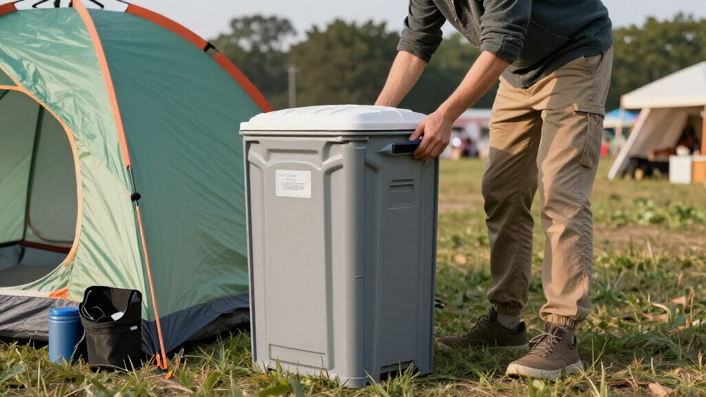 camping toilet for festival camps