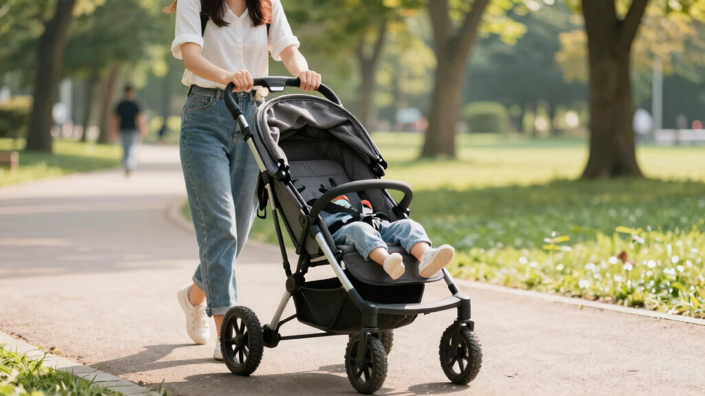 stroller with puncture proof wheels