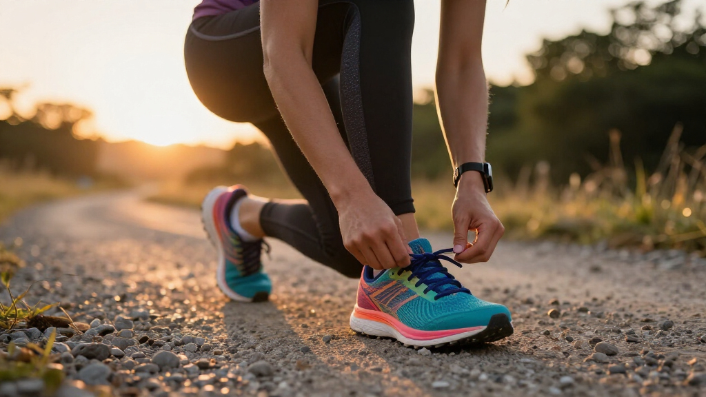 running shoes selection