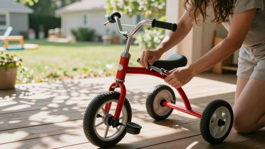 retro metal toddler tricycle