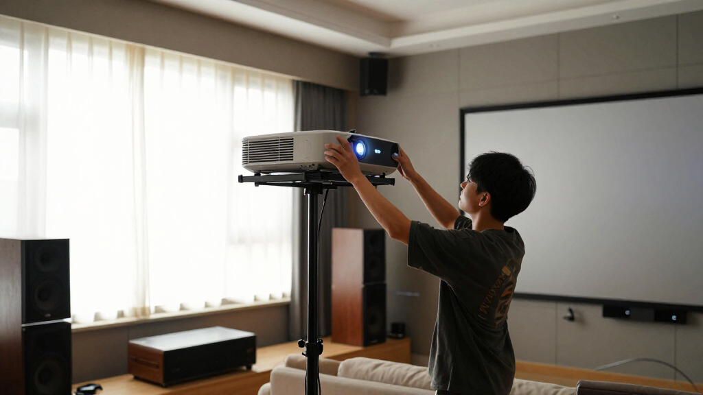 best floor rising screen for UST projector