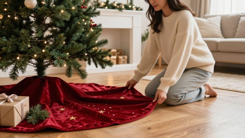 best stylish Christmas tree skirts