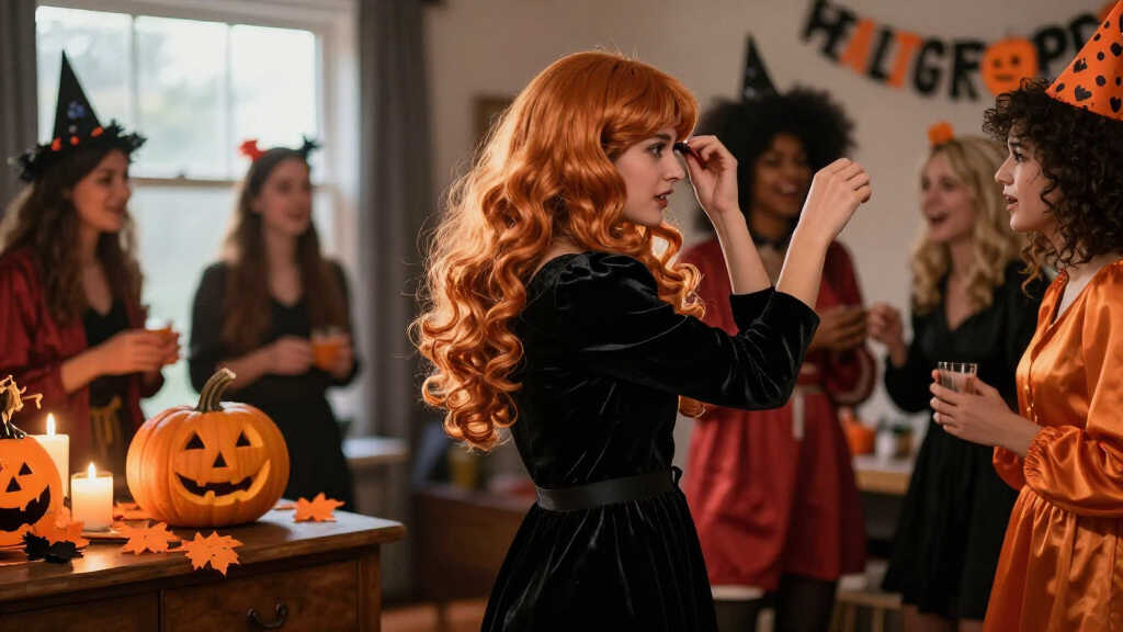 women’s Halloween costume wigs