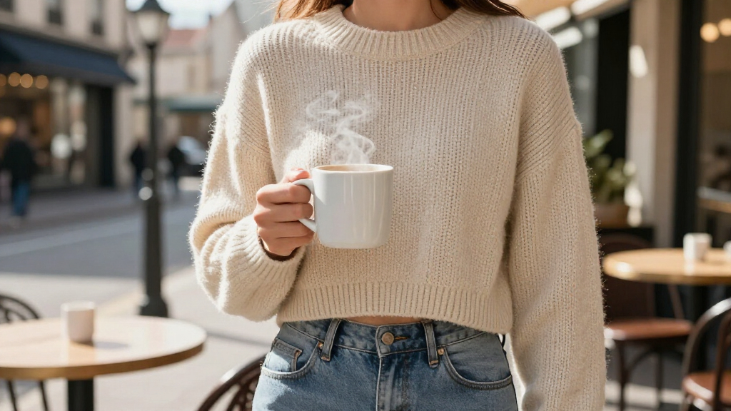 best cropped knit sweaters