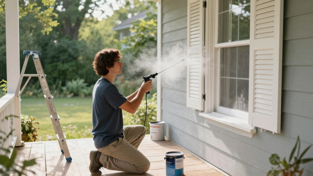 paint sprayer for shutters