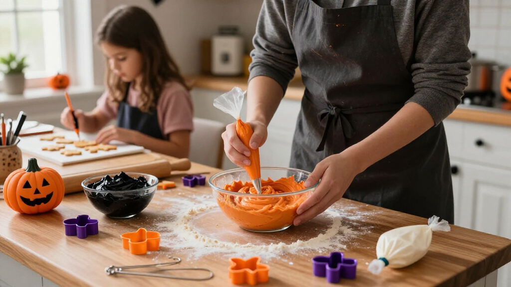 Halloween party baking supplies