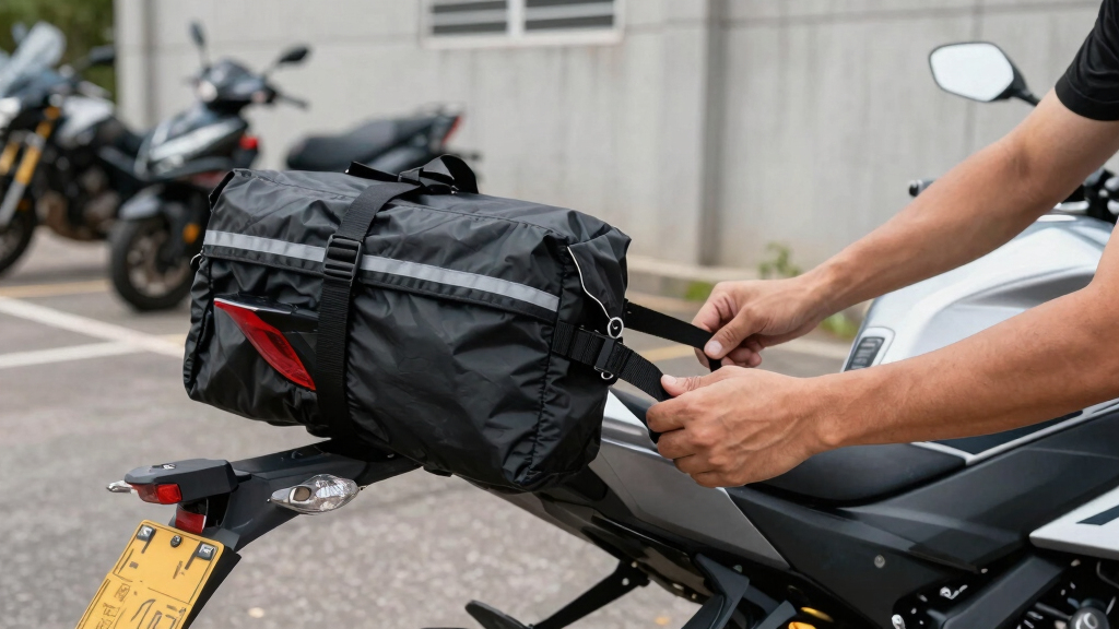 motorcycle tail bag for luggage