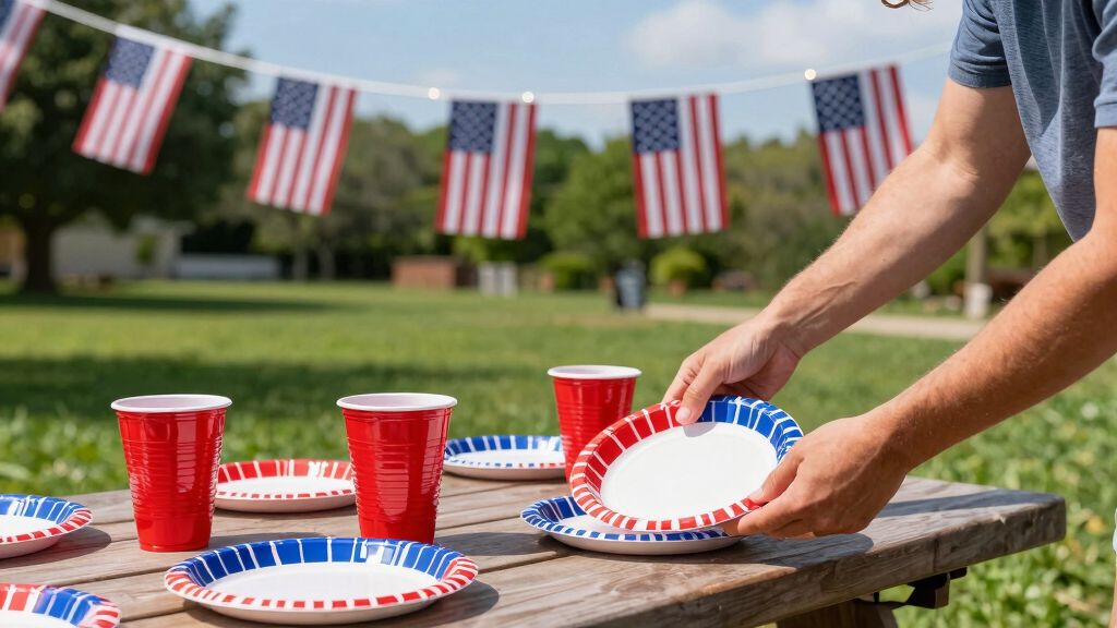 patriotic outdoor party supplies