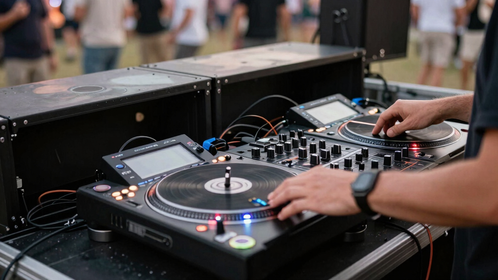 dj booth tables portable for festivals