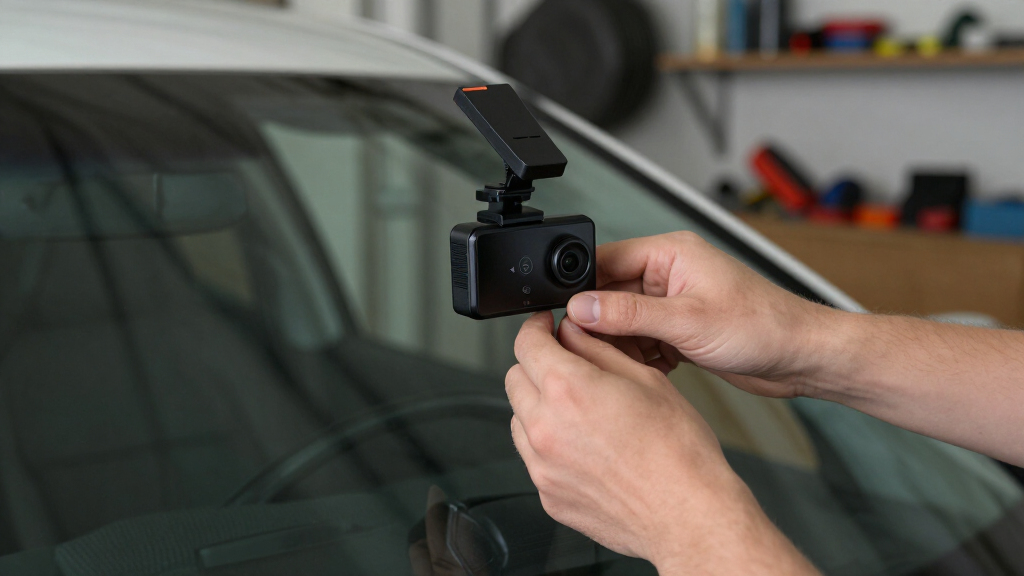 camera mirror dash cam with voice control