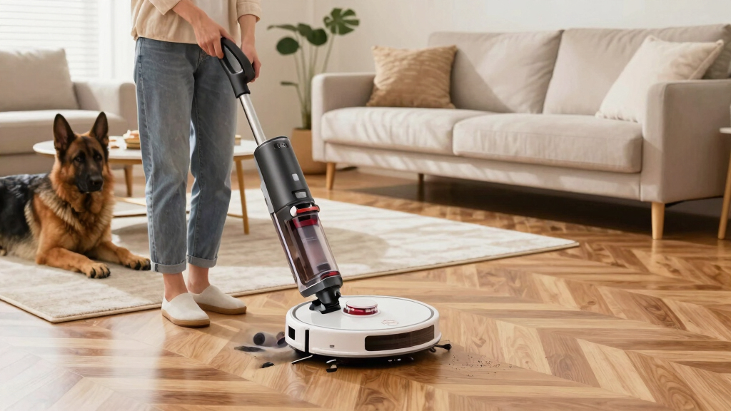 best self-emptying robot vacuum for german shepherd shedding