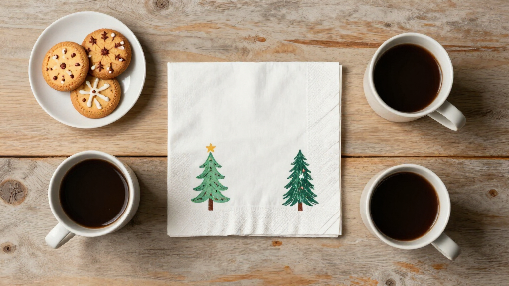 coffee napkins holiday