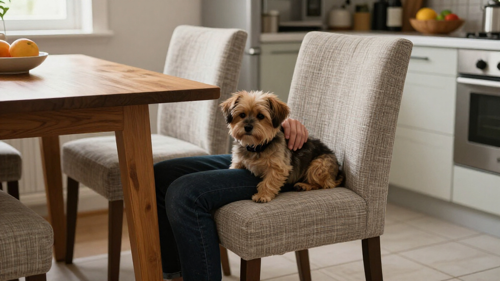 stain resistant dining chair set for pet households
