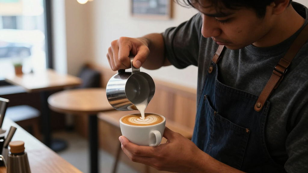 latte art milk pitchers