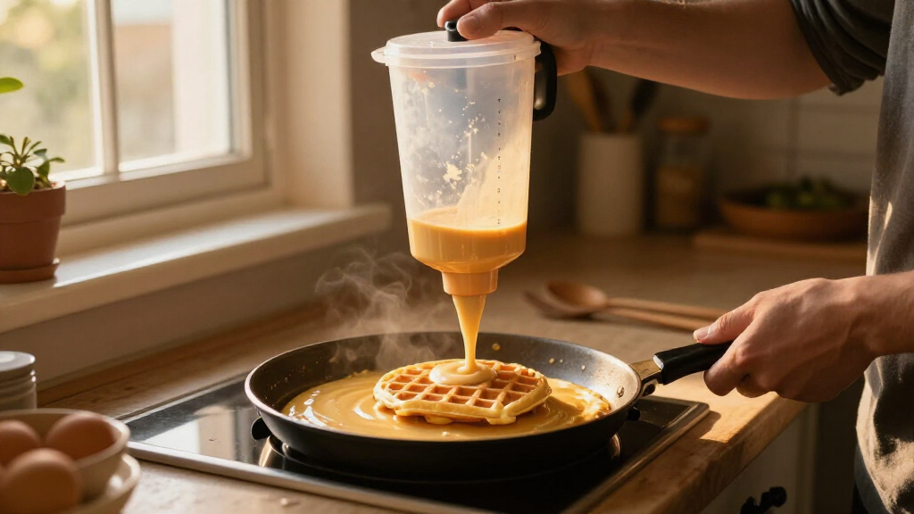 commercial pancake and waffle batter dispenser