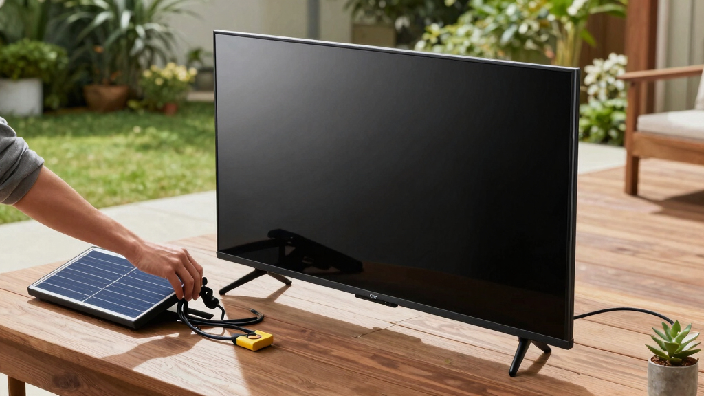 solar-powered outdoor TVs