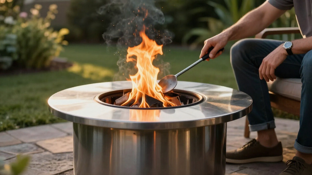 high end stainless steel fire pits