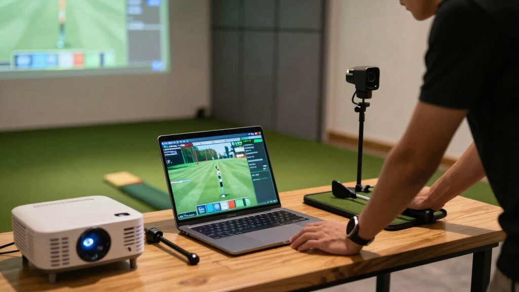 best indoor golf simulator setup kit