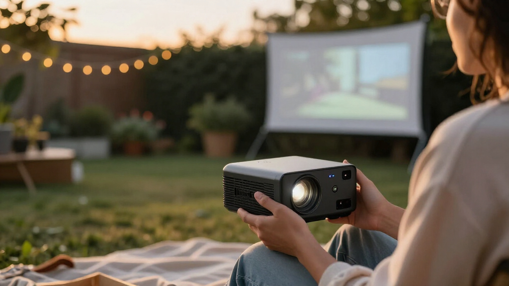 portable projector for outdoor movies