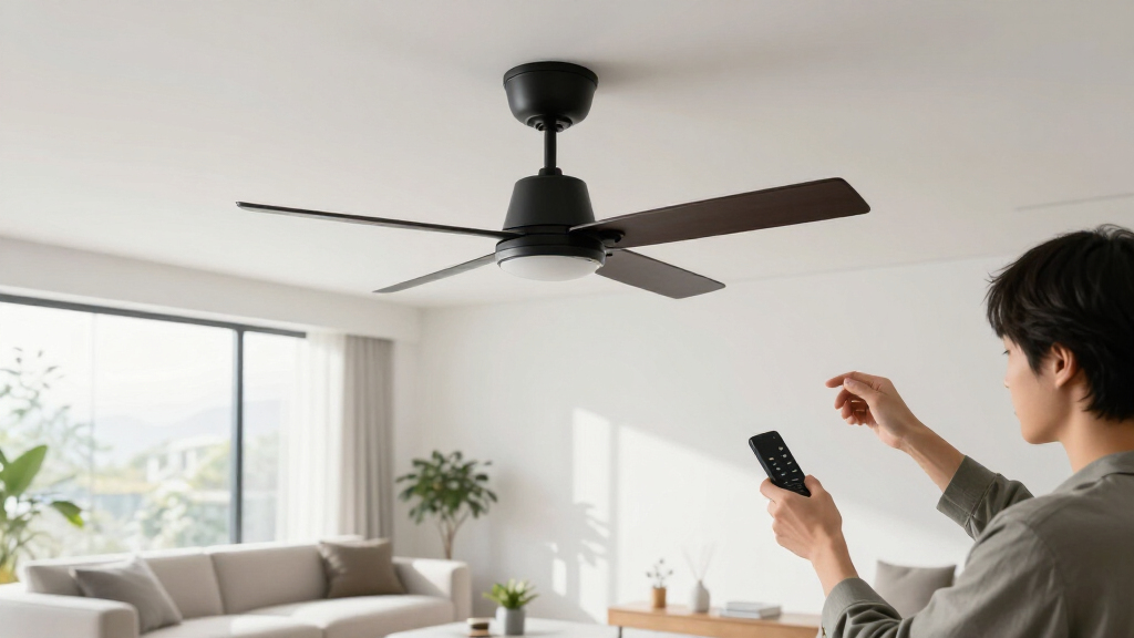 matte black ceiling fan modern