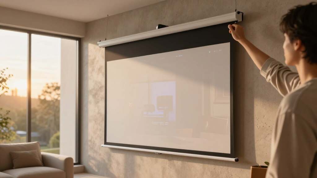 best motorized projector screen premium