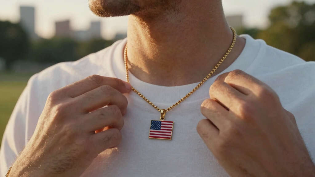 investment-themed patriotic jewelry