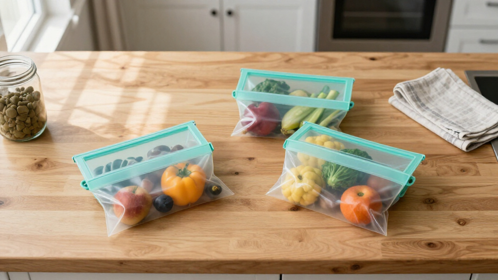 reusable silicone food storage bags