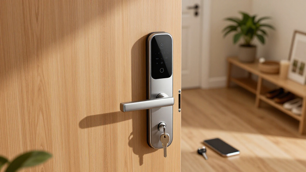 smart door lock with fingerprint