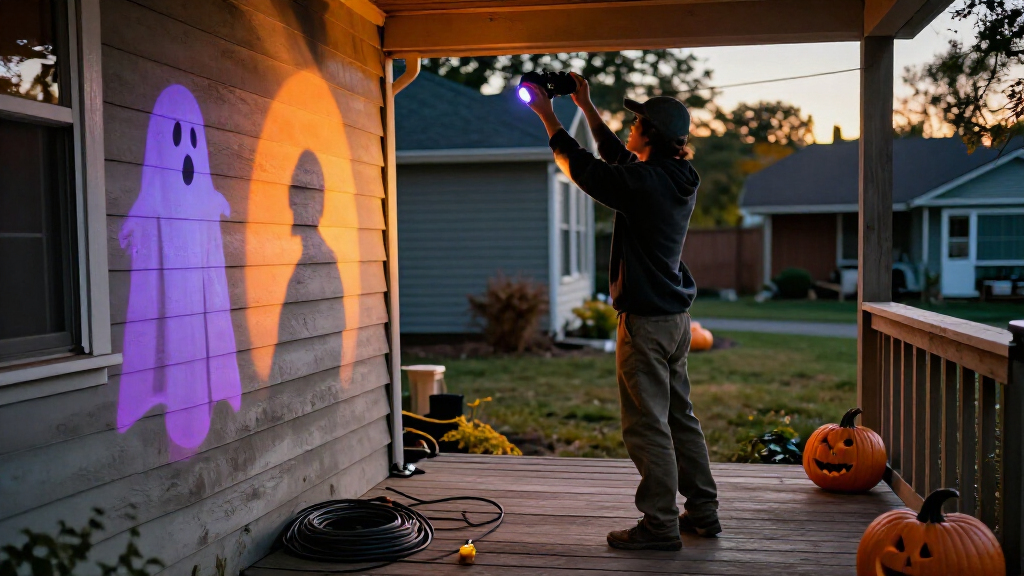 Halloween projection lights