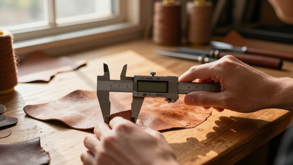 digital calipers for leather crafting