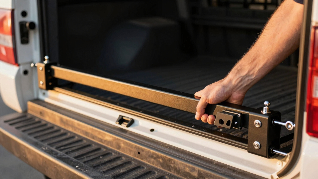 best bed rail tie down system L-track