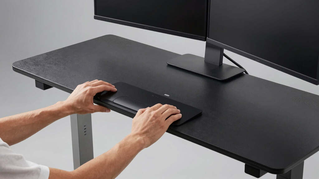 best electric standing desk for dual monitors