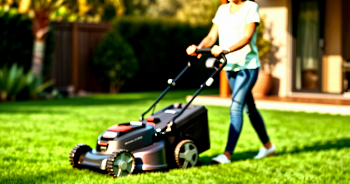 lawn mower self propelled battery