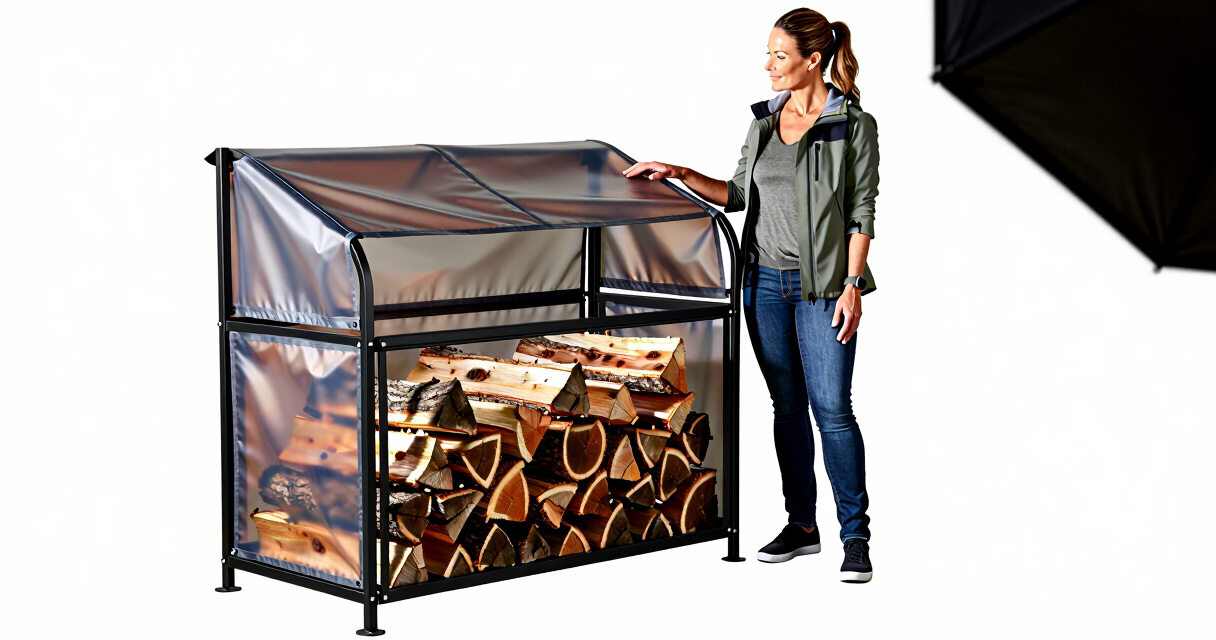 best outdoor firewood rack heavy duty covered