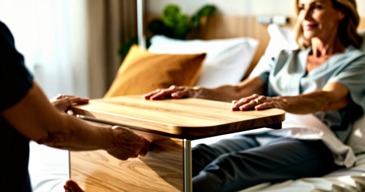 overbed table for hospital bed