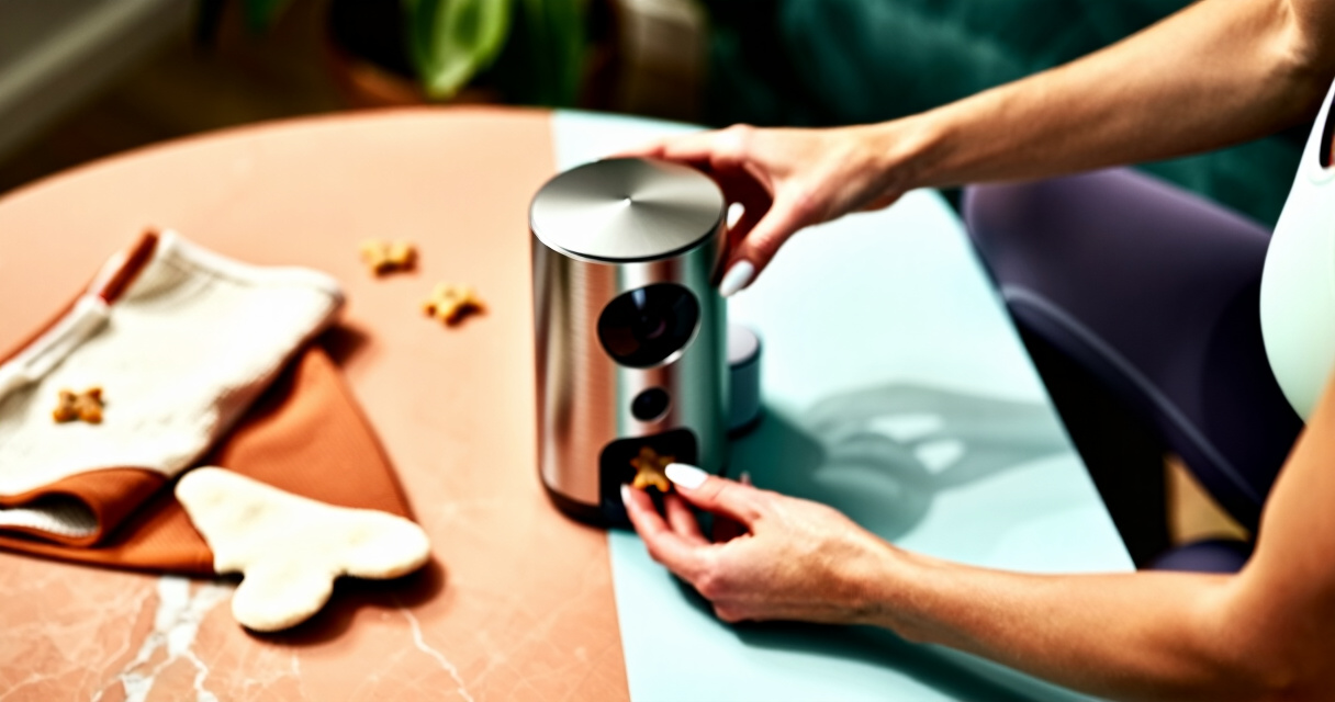 pet camera treat dispenser