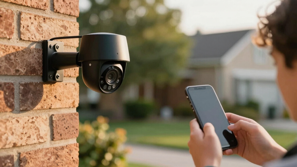 best wired outdoor security camera system with remote app