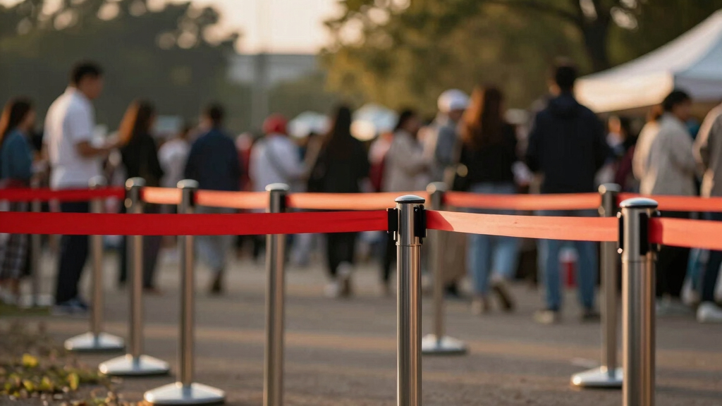 best retractable barrier set premium crowd control