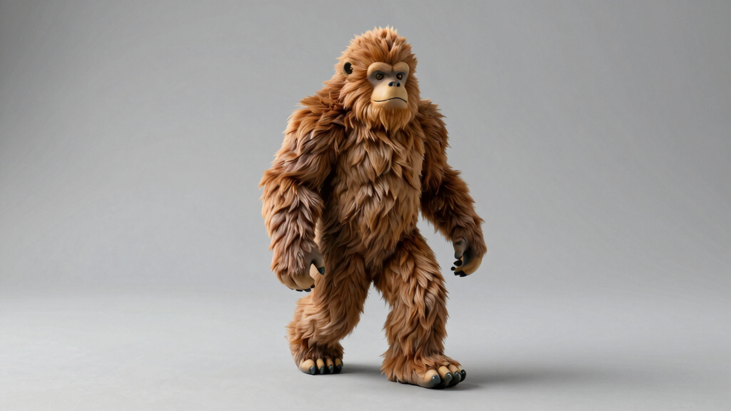 life-size bigfoot decor statue