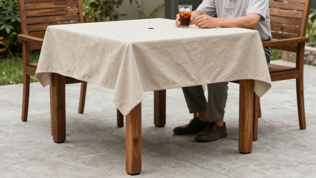 best outdoor dining set with umbrella hole
