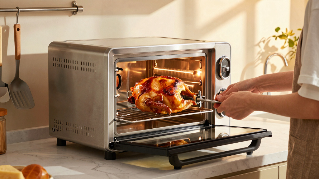 best countertop rotisserie oven large capacity
