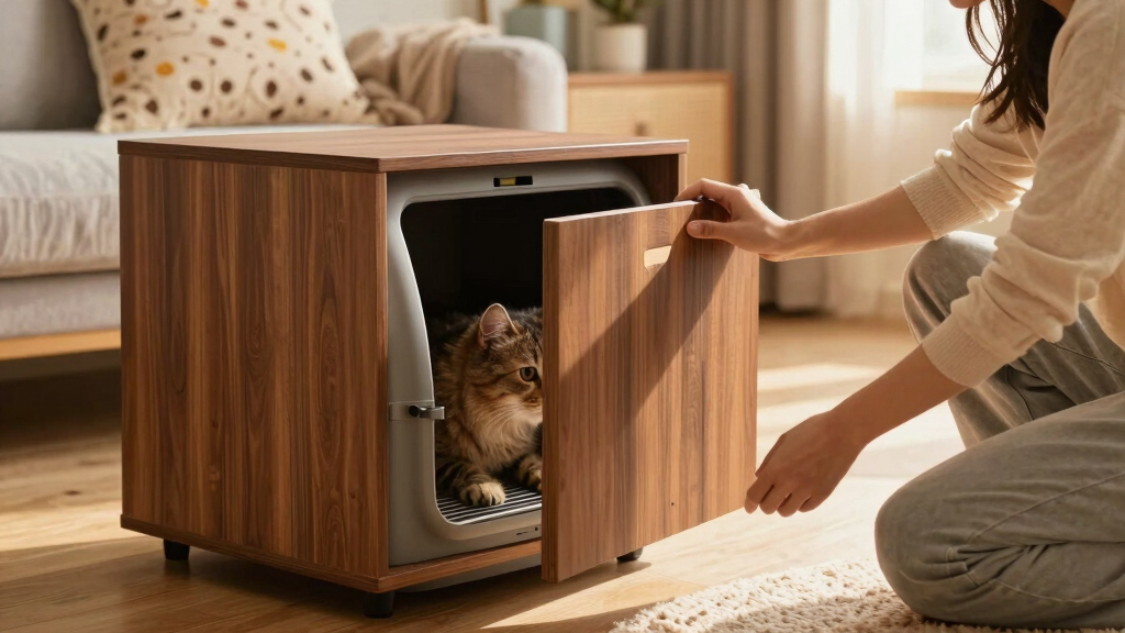 best litter box furniture cabinet for big cats