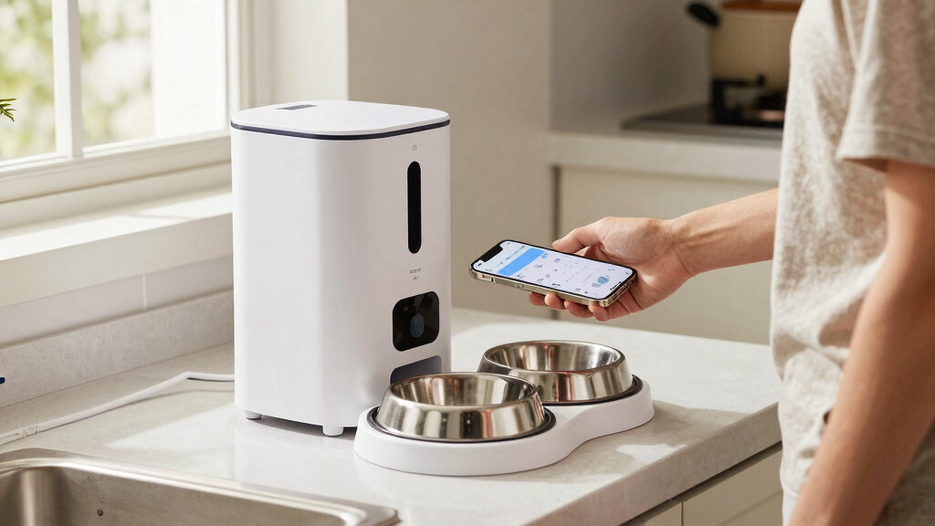 best Wi-Fi automatic dog feeder with two bowls