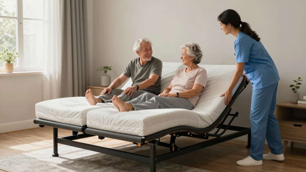 best split king adjustable bed bases for caregiving couples