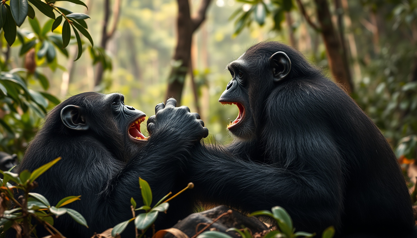 Unveiling the Chimpanzee Dominance Hierarchy: The Ongoing Battle