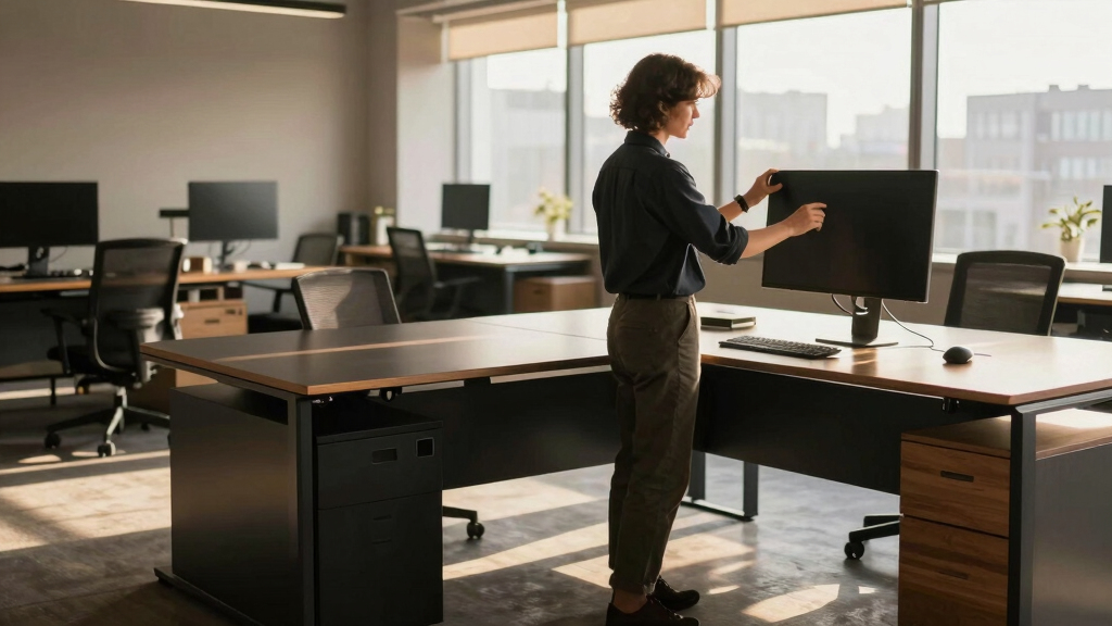 best L shaped standing desk large