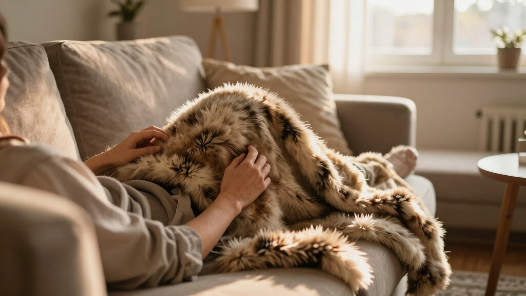 best luxury faux fur throw blanket