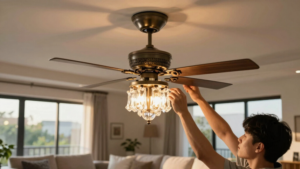 best ceiling fans with chandelier style lighting