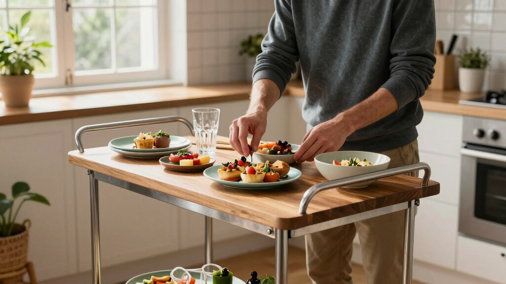 best rolling kitchen carts for entertaining