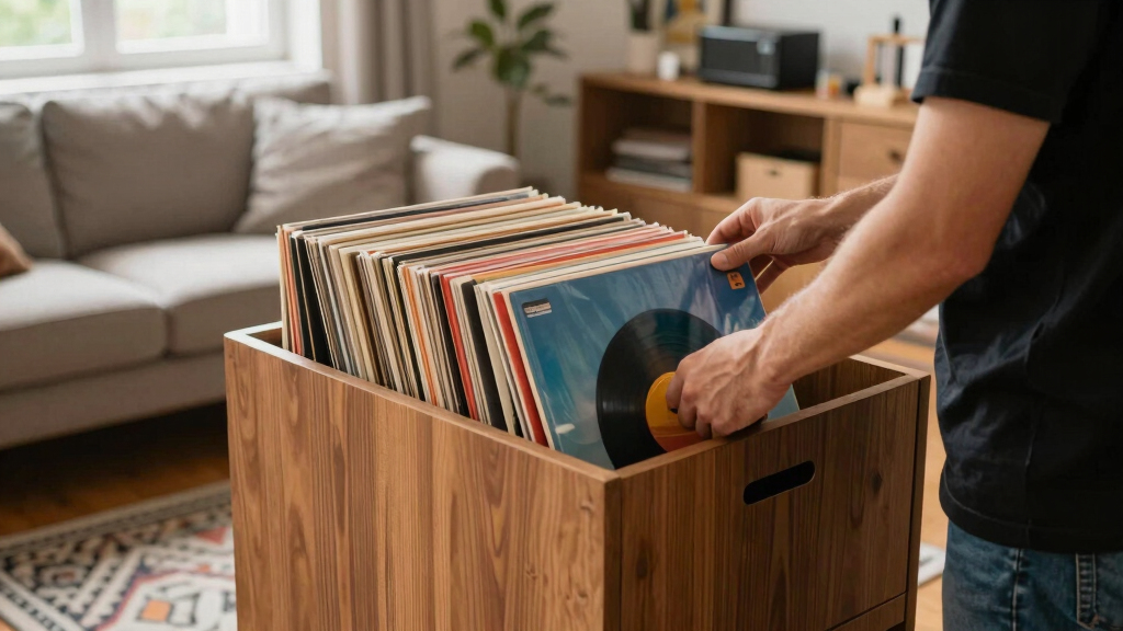 best vinyl record storage cabinet